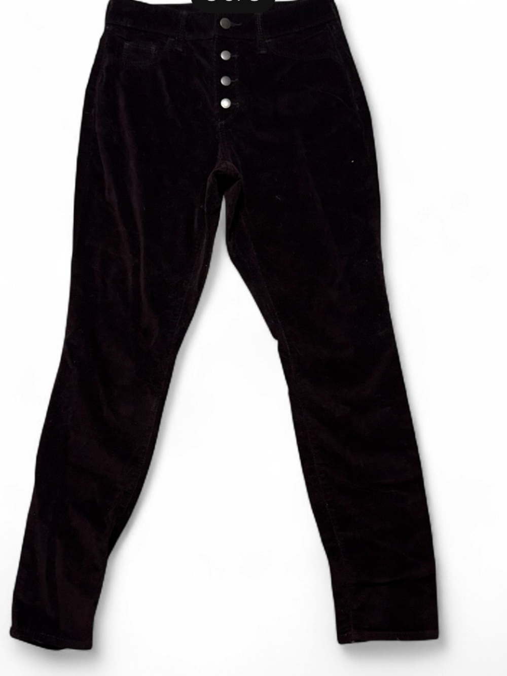 Universal Thread High-Rise Black Corduroy Button-Fly Skinny Jeans